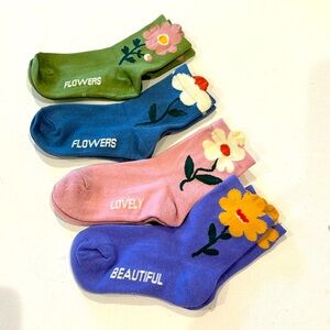 New Cotton Colorful Bright Girls Socks 3-5yrs